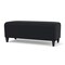 Lesro Siena Lounge Reception Loveseat Bench, Black, MD Black Upholstery SN6001 - alternate 2
